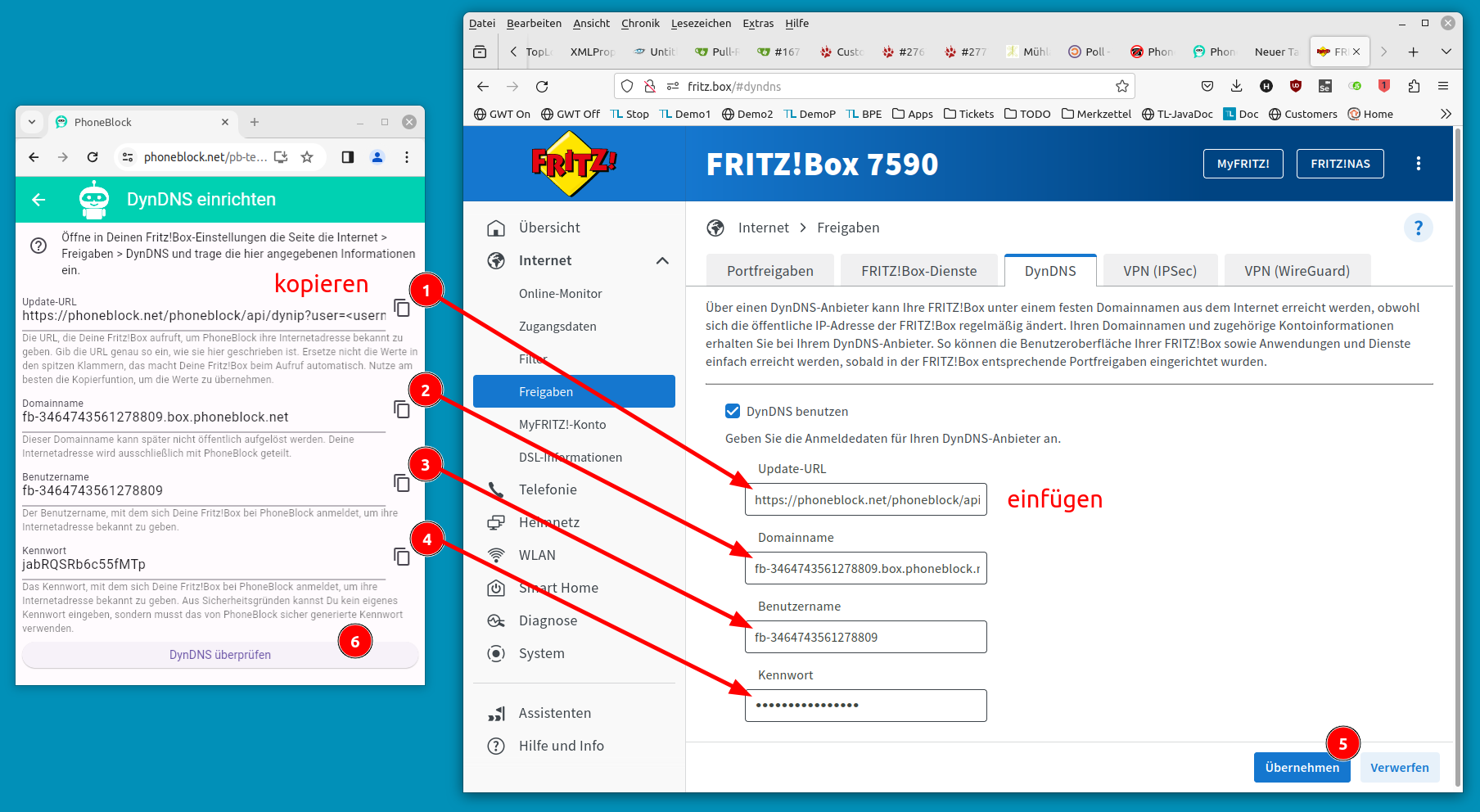 Impostazione di DynDNS