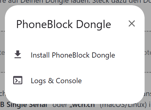Start installation
