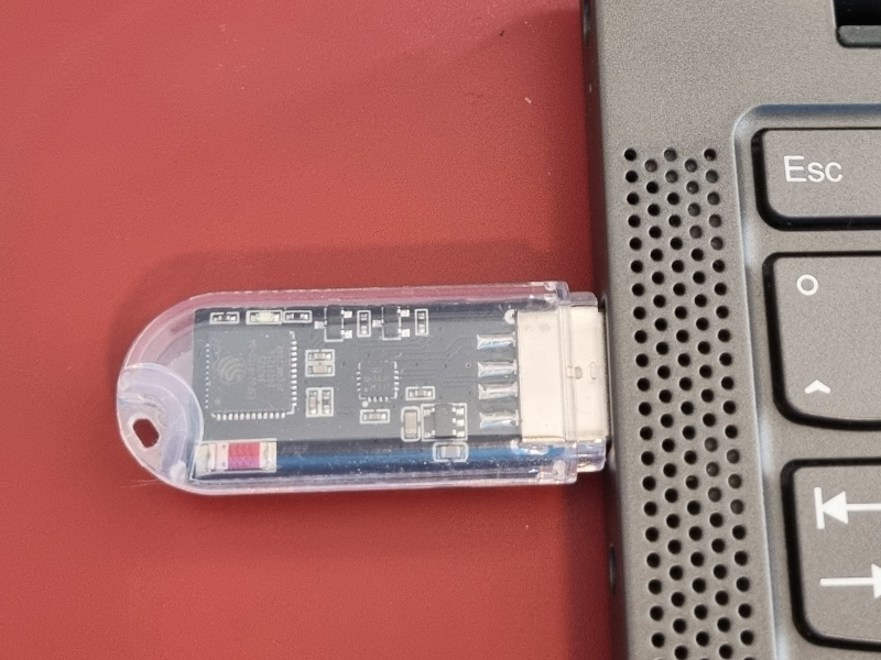 Dongle welcome screen