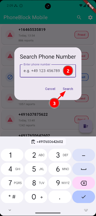 Enter number