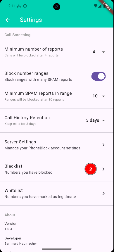 Open blacklist