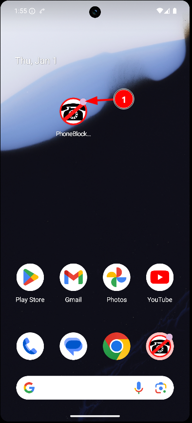 SPAM call blocked