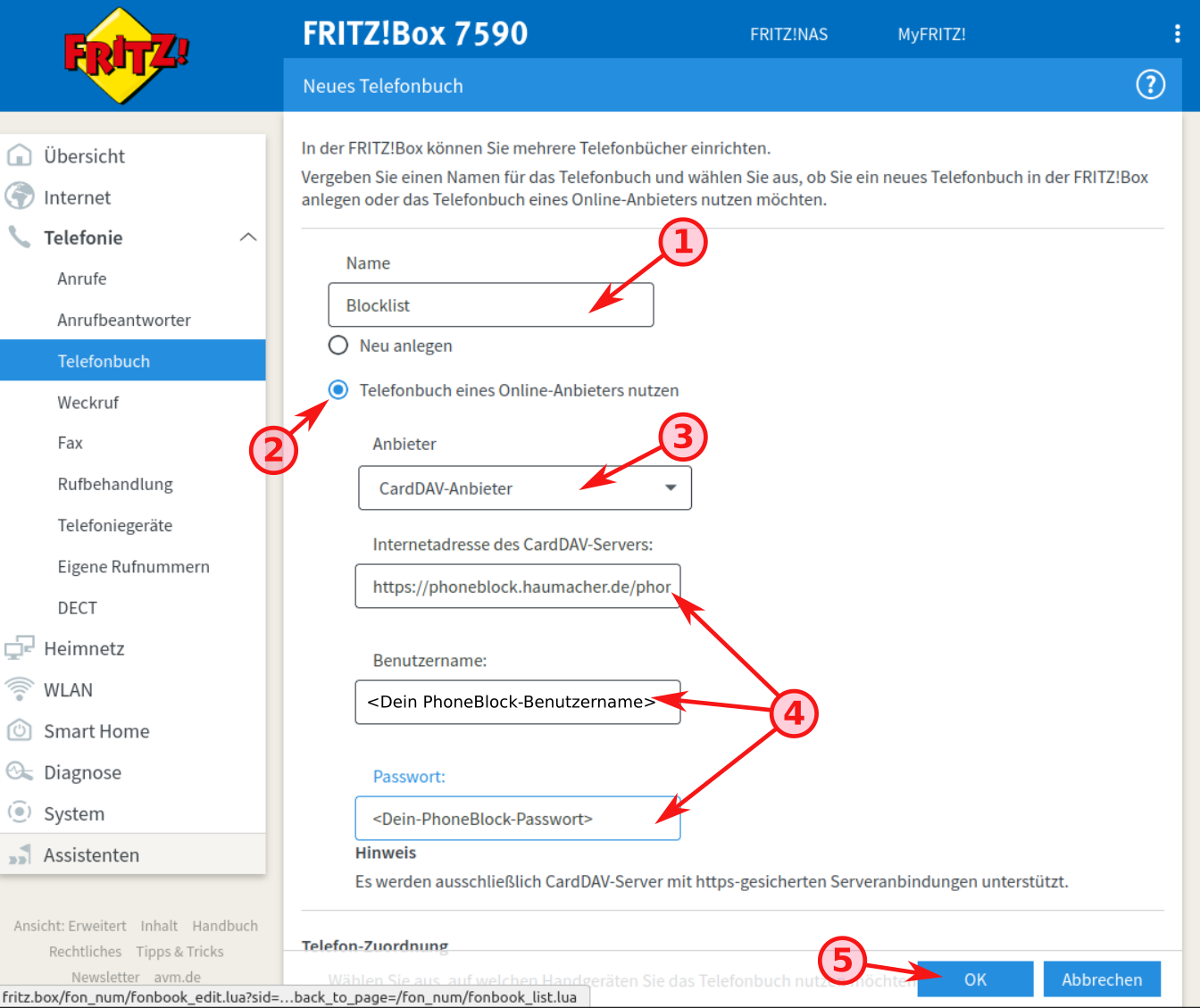 Crear una nueva libreta de direcciones
